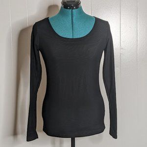 Kailishi Women's Mesh Top Long Sleeve T-Shirt. Size M.